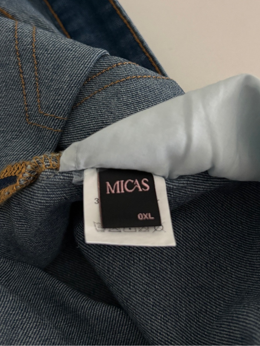 Micas Reversible Denim Pocket Mini Skirt - XL - Picture 10 of 12